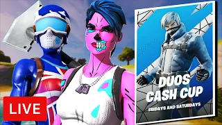 🔴 DUO CASH CUP *LIVE* Duo Tournament Gameplay! Fortnite Battle Royale