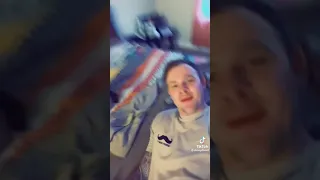 Guy lays down on bed, farts and poops himself