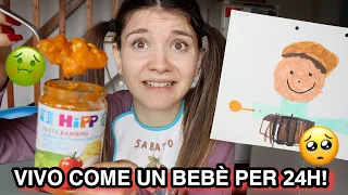 VIVO COME UN BEBÈ PER 24H! *pasta frullata* ♕