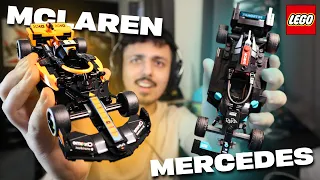 Brick for Brick VS!: NEW McLaren F1 & Mercedes F1 | NEW LEGO Speed Champions