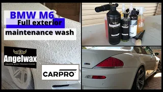 BMW M6 Detail maintenance wash (Angelwax, Carpro, Valet Pro)