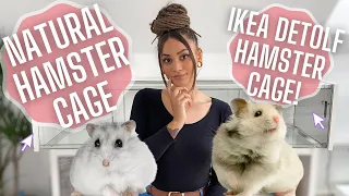 IKEA DETOLF HAMSTER CAGE! // Setting up a natural hamster cage // TIANISIMONEX