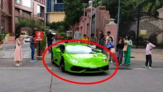 Lamborghini in INDIA | Epic Public REACTIONS and ACCELERATION