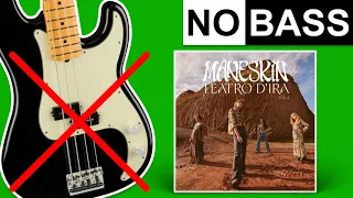 FOR YOUR LOVE - Måneskin | No Bass (Play Along)