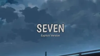 SEVEN (Explicit Version) - JungKook (BTS) (Lyric Video)