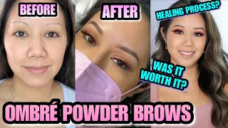 OMBRE POWDER BROW - HEALING PROCESS - OMBRE POWDER BROWS HEALING PROCESS + 3 MONTH UPDATE