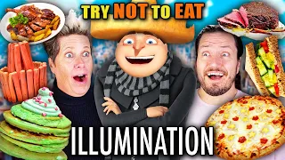 Try Not To Eat - Illumination Movies! (Despicable Me, The Grinch, Super Mario Bros)