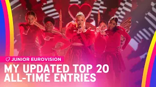 Junior Eurovision — My All-Time Top 20 Entries (2003-2022)