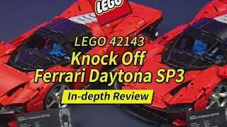 What Can You Get For 1/10 The Price? Knock Off Lego 42143 Ferrari Daytona SP3 Review