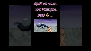 NARUTO AND SASUKE USING THERE TRUE SPEED 😎🧐