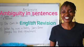 Ambiguity in sentences/ KCSE English paper 1/ 2  Revision