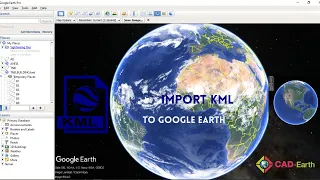 BRINGING GOOGLE EARTH TO AUTOCAD: EXPORTING KML FILES INTO AUTOCAD WITH CAD-EARTH AUTOCAD EXTENSION.