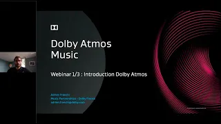 Replay du webinar d’introduction à Dolby Atmos pour la musique (1/3)