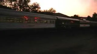 ATSF 3751 and AAPRCO train northbound at twilight
