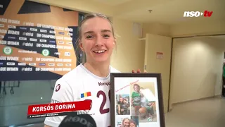 Korsós Dorina még ajándékot is kapott a győri szurkolóktól