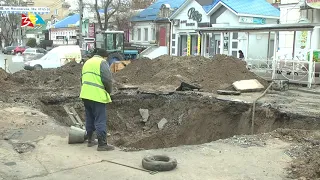 Объектив 4 01 19 На улице Московской опять ведутся работы на теплотрассе