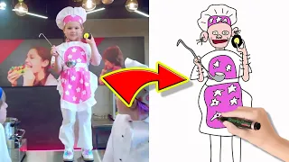How to Draw Diana - LIGHTER - Kids Song | Drawing Memes Part 7