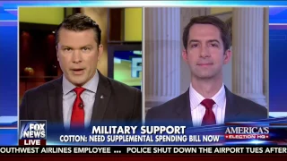 November 16, 2016: Sen. Tom Cotton appears on Fox & Friends