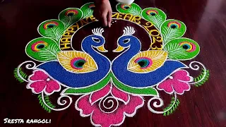 2023 New year special rangoli (5×3) dot's...