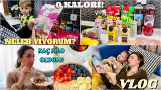 KAÇ KİLOYUM🧐 NELER YİYORUM❓KENDİME MARKET ALIŞVERİŞİ🥗 EN İYİ PANTOLONU ALDIM🌸 HANDE GÜNLÜK VLOG