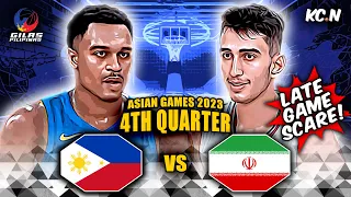 INTENSE FULL 4TH QTR SEQUENCE | Gilas Pilipinas vs Iran Highlights | Asian Games 2023 Basketball