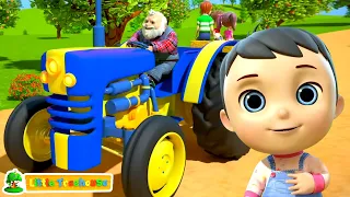 Räder am Traktor – Lustige Fahrzeuge zum Erlernen von Reimen und Liedern für Kinder