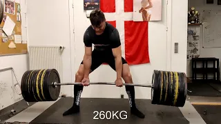 260 kg Deadlift build up