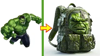 AVENGERS but BACKPACK 💥 All Characters  Marvel & DC  💥 SUPERHERO AVENGERS TRANSFORMATION