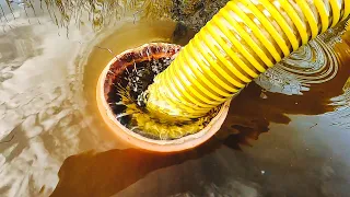 8. Deepening the lake shore using a homemade ejector