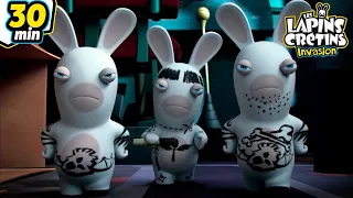 Le Gang de Lapins s'échappe ! | Les Lapins Crétins Invasion🐰 | Nouvelle compilation