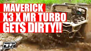 Maverick X3 X mr Turbo Mud Bog Test - Crazy Mud Flinging ACTION!!