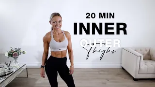 20 Min INNER + OUTER THIGH WORKOUT | Ankle Weights Optional
