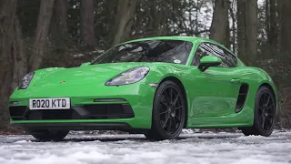 Porsche Cayman GTS 2021 review   0 60mph, 1 4 mile & drifted in snow! (@CARWOW)