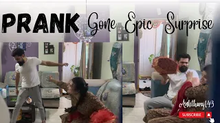 PRANK gone epic surprise ॥ PRANK vlog on my husband ॥ Surprise gift @Ankitharaj143 😱🤣🥰❤️🔔