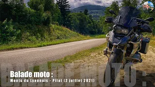 Balade moto : monts du Lyonnais - Pilat (2 juillet 2021)