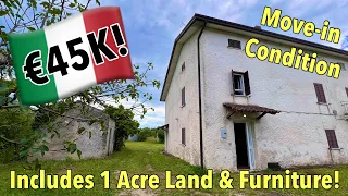 🤯 You Won't Believe This Italian Farmhouse WITH LAND Costs Only €45,000! 🏡🇮🇹
