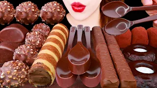 ASMR 초콜릿 파티 *초콜릿 마시멜로, 먹는 숟가락, 약과, 크림까눌레, 아이스크림, 페레로로쉐 먹방 CHOCOLATE PARTY EATING SOUNDS MUKBANG