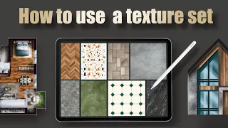 How to use TEXTURE SET for drawing on iPad /PROCREATE drawing