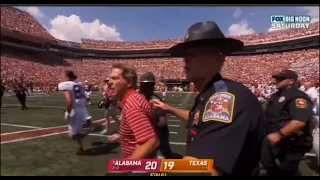 Nick Saban was HEATED after Bama players did the Horns Down gesture vs. Texas