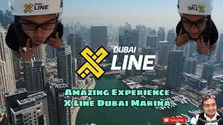 XLINE Dubai Marina Full Video ।। Zipline Dubai Marina ।।