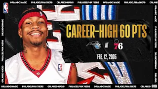 Allen Iverson Drops Career-High 60 PTS | #NBATogetherLive Classic Game