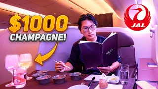 10 Hours on Japan Airlines First Class - Tokyo to LA