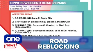 DPWH to conduct reblocking starting tonight