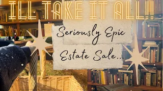 IM MOVING IN! Seriously epic Estate Sale shop along. I WANTED IT ALL!￼