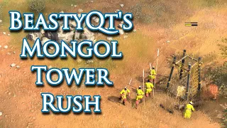 Mongol Tower Rush (Season 3 Build Order) | AoE4