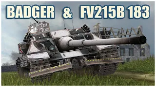 FV217 Badger & FV215b (183) • WoT Blitz Gameplay