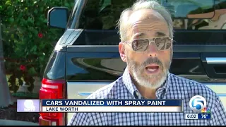 Man's truck vandalized with anti-Trump graffiti in Lake Worth