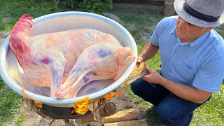 A UNIQUE JUICY RECIPE FROM A 15 KG WHOLE LAMB! THIS VIDEO WILL MAKE YOU HUNGRY!