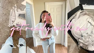 high school morning GRWM | talk with me, makeup routine,  + skincare