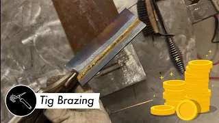 How to Tig weld / braze with silicon and aluminum bronze 🤑